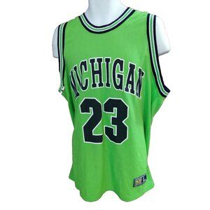 Michigan University Wolverines Basketball Jersey Men's Large NCAA